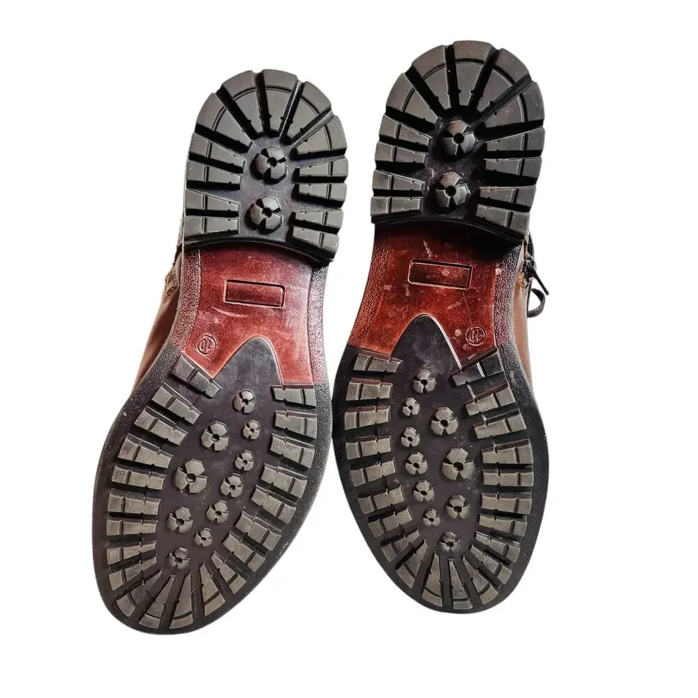 Reserved Footwear Brown Leather Ankle Boot Men's Size 10 - Picture 15 of 16